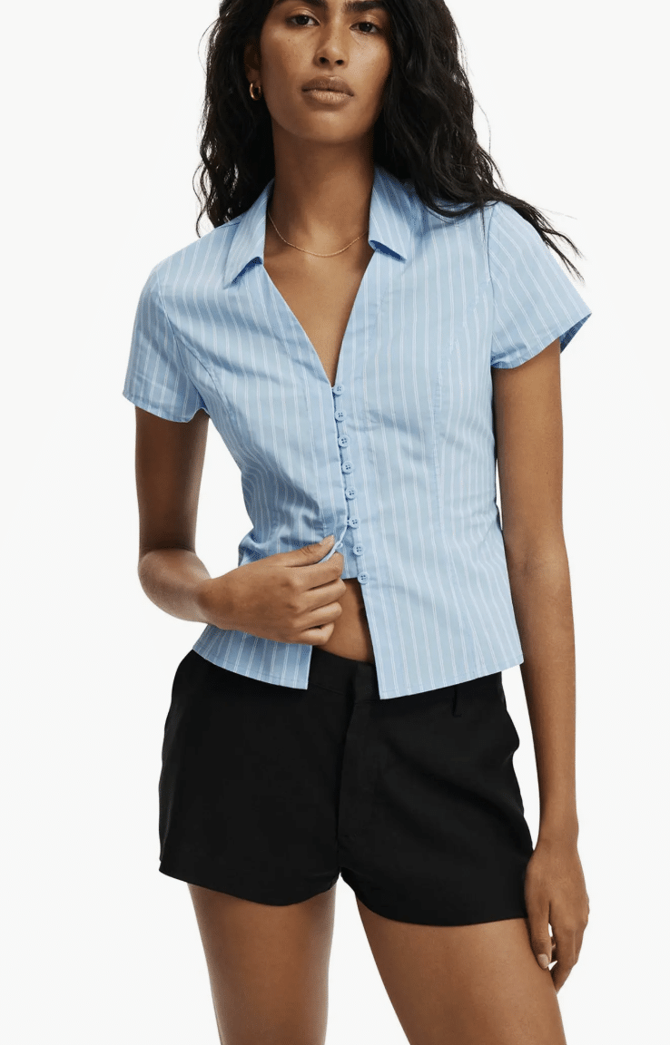 How to Style Cropped Pants and Capri Pants for Summer tania stephens fitted shirt